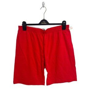 DA Don Alleson Athletic Men's Bright Red Elastic Waist Shorts Size XL